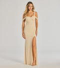 Fay Off The Shoulder Faux Pearl Mermaid Dress