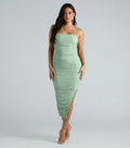 Not Your Average Pearl Mesh Midi Dress