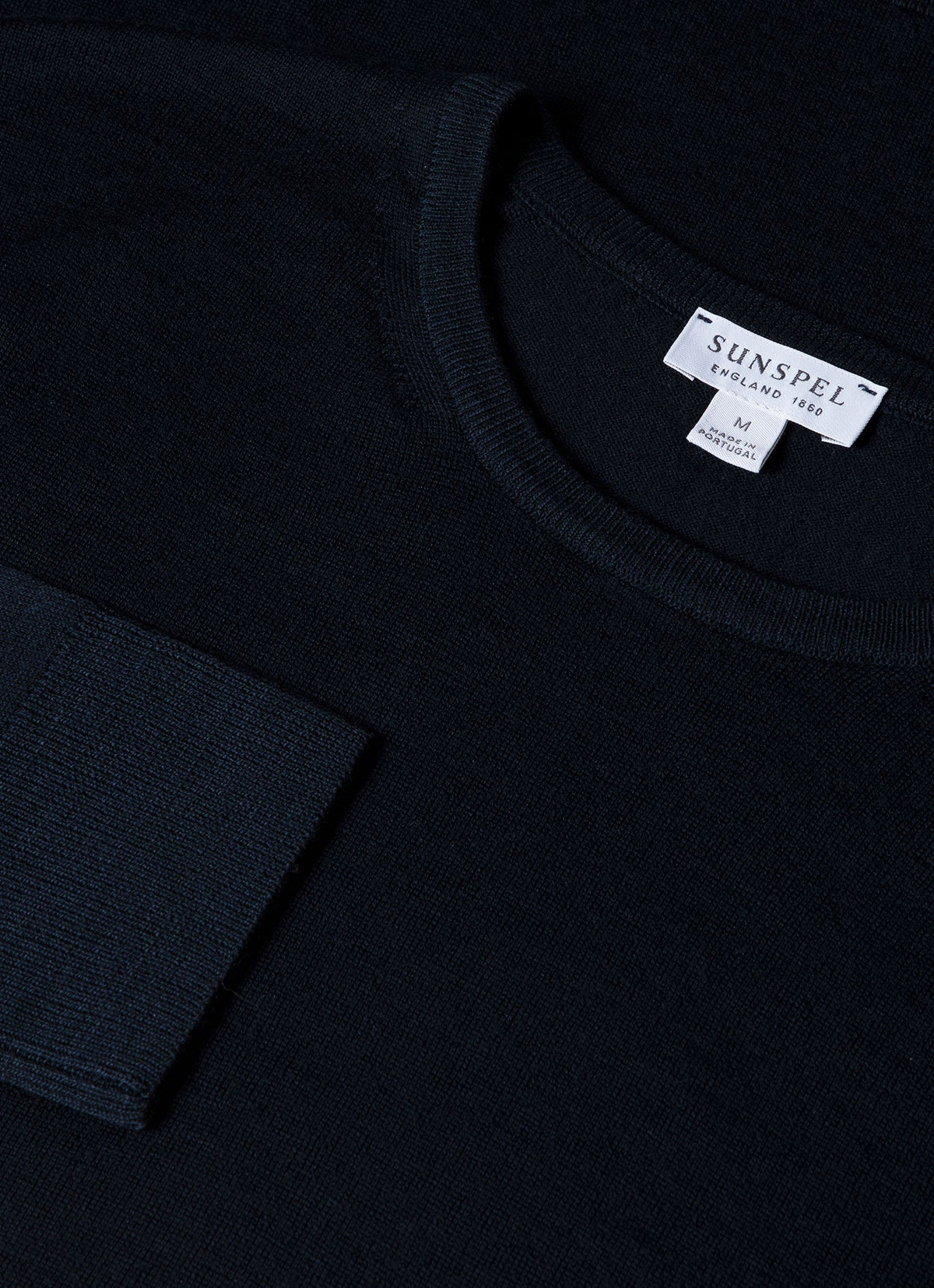 Men's Extra-Fine Merino Jumper in Light Navy